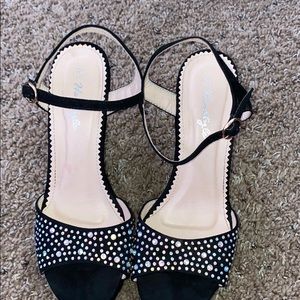 Bedazzled heels